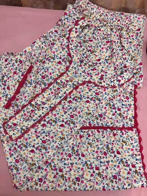 Floral Linen Stitched 2-Piece Suit / Co-ord Set, photo 4