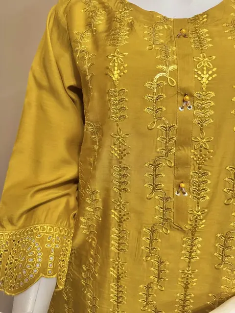Viscose Chikankari Kurti / Top, photo 4