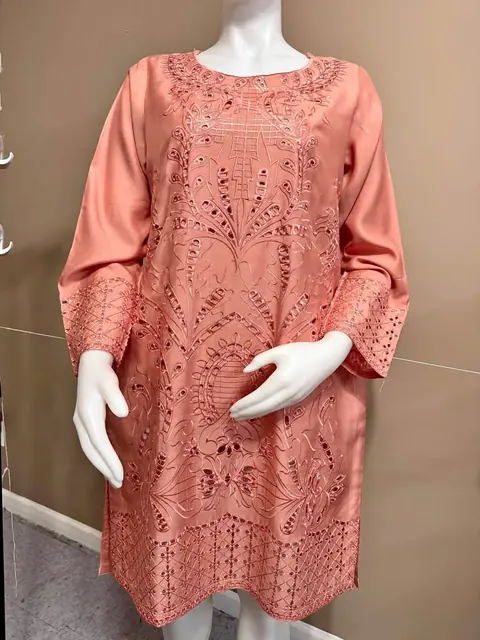 Viscose Chikankari Kurti / Top