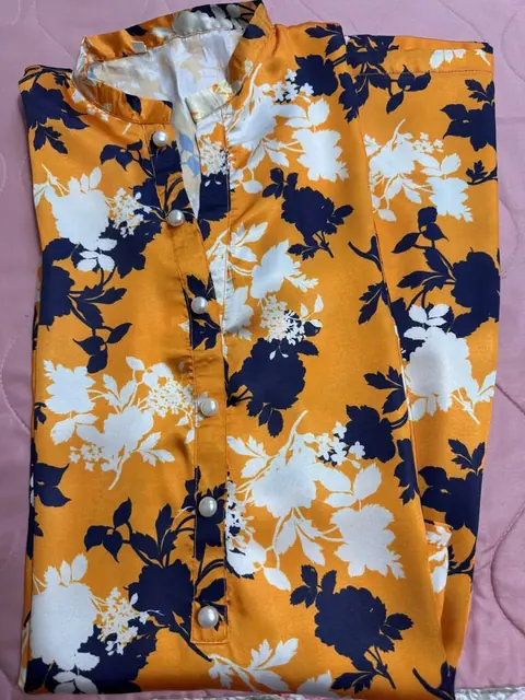 Yellow Silk Short Kurti / Kurta for Mehndi or Haldi, photo 3