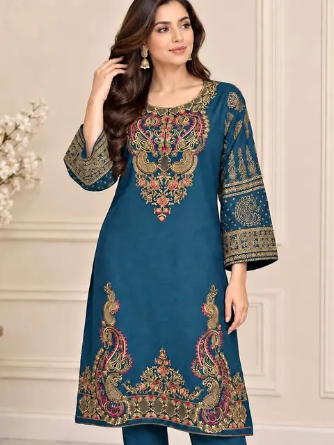 Viscose Embroidered Kurti / Top